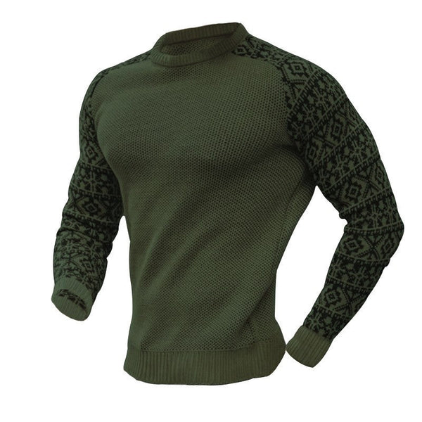 Men's Pullover Casual Long Sleeve Round Neck Sweater